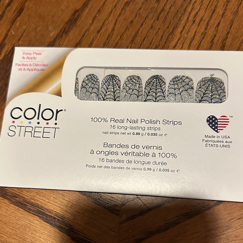 Color Street Silver and Black Nail Strips